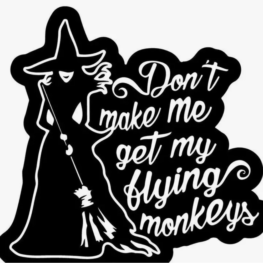 Wicked  wizard of oz themed sticker  for cat laptop etc